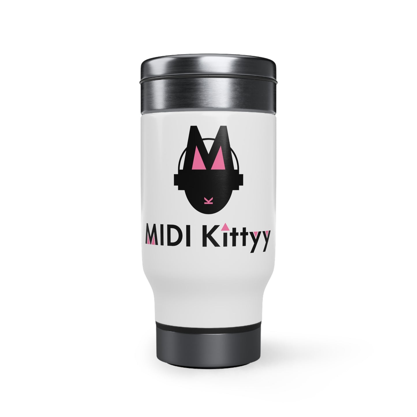 Stainless Steel Travel Mug with Handle, 14oz