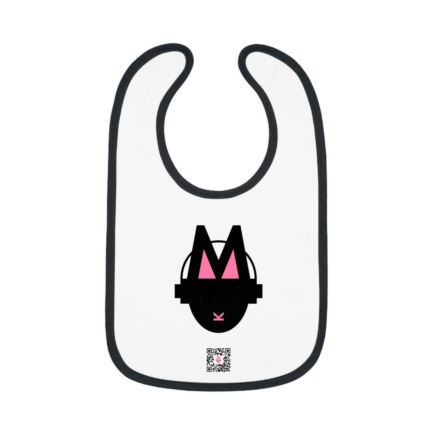 Baby Contrast Trim Jersey Bib