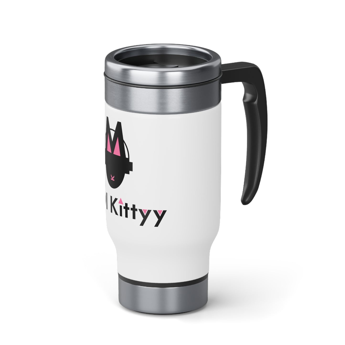 Stainless Steel Travel Mug with Handle, 14oz